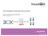 Konfiguration der Basisstation: DECT Settings - headON