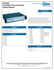 AO 6008 DCS 6000 8-Channel Analog Output ... - Headset Experts