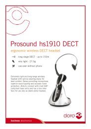 Cordless headset - Doro HS1910