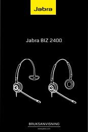 Bruksanvisning Jabra BIZ 2400 - Headsetshoppen