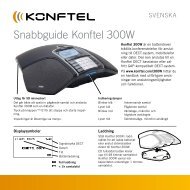 Snabbguide Konftel 300W