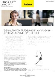 Produktblad Jabra BIZ 2400 IP - Headsetshoppen