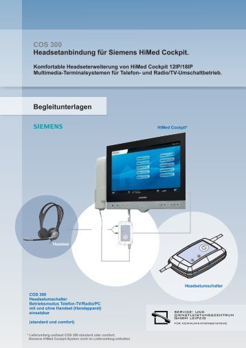 Begleitunterlagen COS300 PDF - headset-system-lösungen