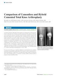 Comparison of Cementless and Hybrid Cemented Total ... - Healio