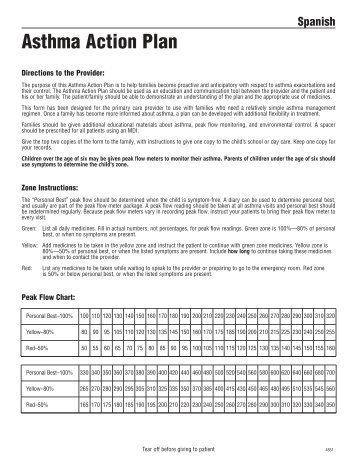 Spanish Asthma Action Plan - New York State Department of Health