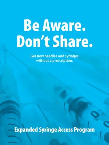 Be Aware. Don't Share. - New York State Department of Health