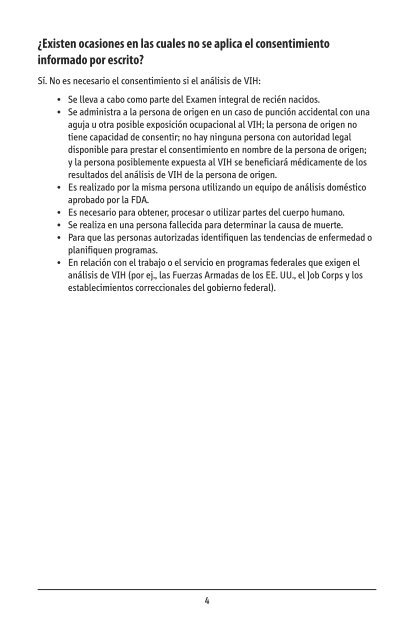 NYS Confidentiality Law and HIV questions and answers - spanish