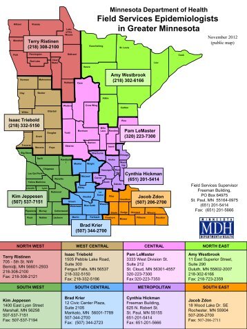 MDH Field Services Epidemiologists - Minnesota Department of ...