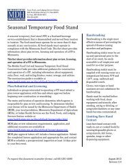 Seasonal Temporary Food Stand - Minnesota Department of Health