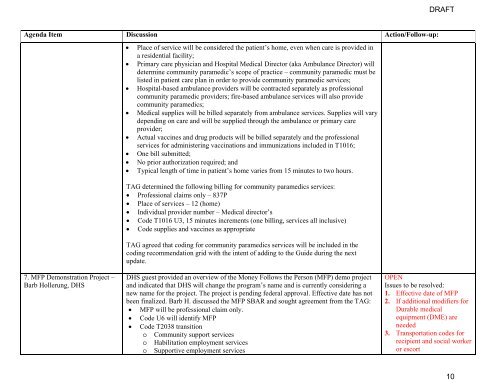 AUC Medical Code TAG Meeting Materials 03-14-13 - Minnesota ...