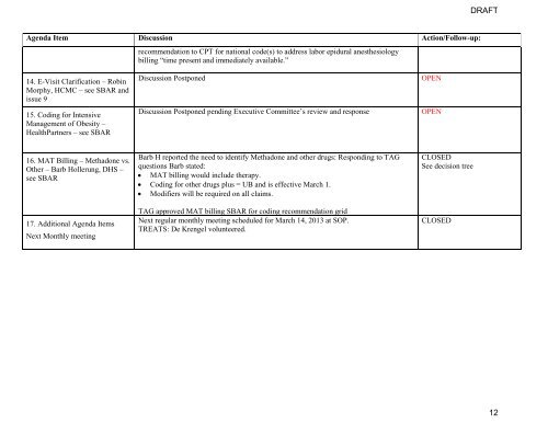 AUC Medical Code TAG Meeting Materials 03-14-13 - Minnesota ...