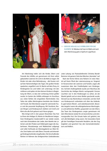 2014 Januar / Lebenshilfe Freising / Tausendfüßler-Magazin