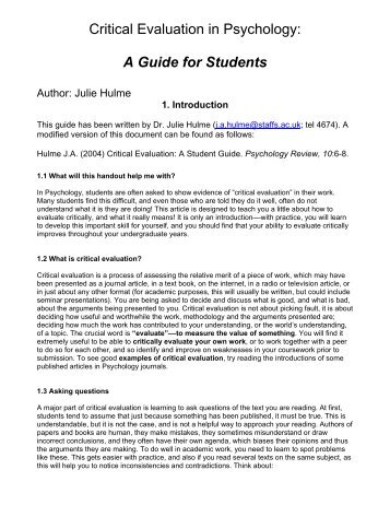 critical evaluation in psychology Evolutionary theories of depression: a critical review evolutionary theories of depression: a critical review of psychology and neurobiology23,24 most. critical evaluation in psychology Evolutionary theories of depression: a critical review evolutionary theories of depression: a critical review of psychology and neurobiology23,24 most.
