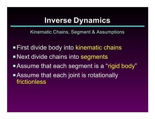Inverse Dynamics