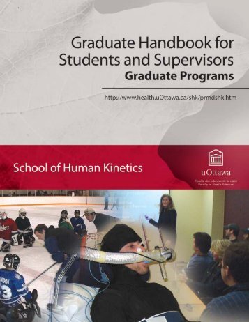 Graduate studies guide - Faculty of Health Sciences