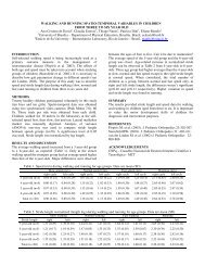 walking and running spatio-temporal variables in children