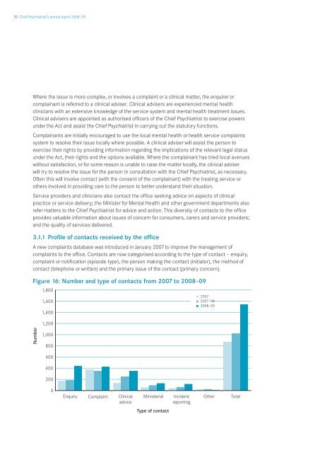 Chief Psychiatrist's annual report 2008-09 - Department of Health