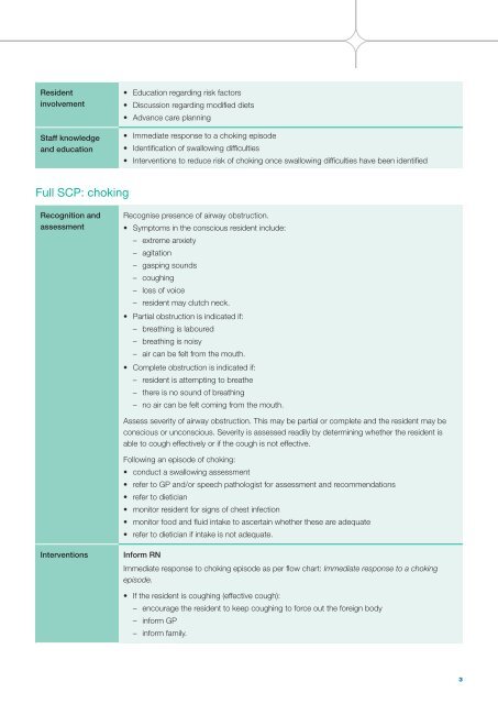 Standardised care process - choking (138kb, pdf) - Department of ...