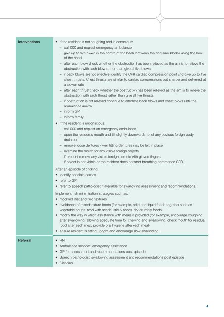 Standardised care process - choking (138kb, pdf) - Department of ...