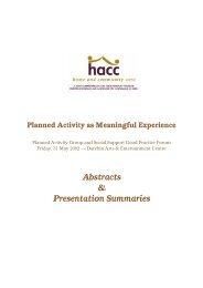 Abstracts & Presentation Summaries - Department of Health