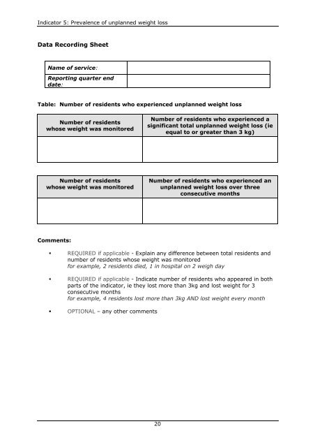 Resource Manual For Quality Indicators In - Department of Health