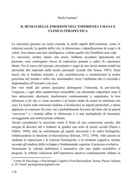 “Lavorare con le emozioni” – Il volume raccoglie i contributi originali