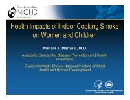 Health Impacts of Indoor Cooking Smoke on Women and Children