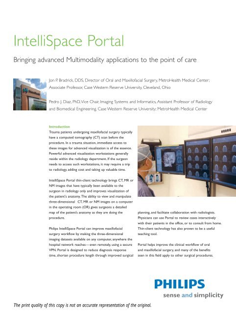 Read The Intellispace Portal White Paper Philips Healthcare