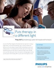 Puts therapy in a different light - Philips Healthcare