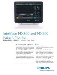 IntelliVue MX600 and MX700 Patient Monitor - Philips Healthcare