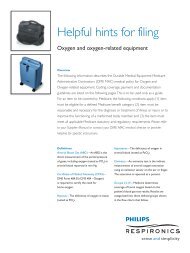 Helpful hints for filing - Philips Healthcare