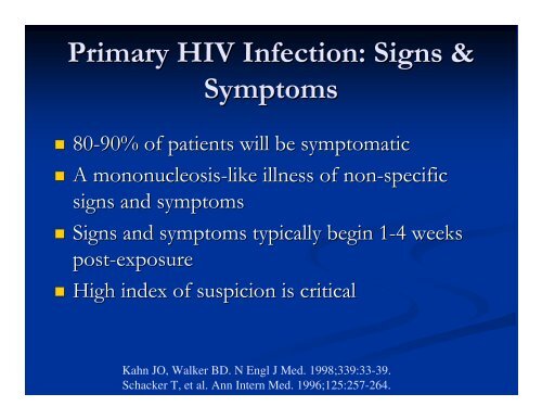 Clinical Manifestations & Opportunistic Infections - Health[e ...