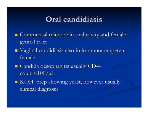 Clinical Manifestations & Opportunistic Infections - Health[e ...