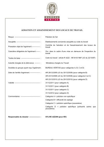 FICHE 2 REV12A - Bureau Veritas France