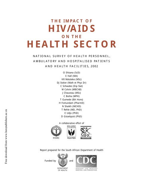 The Impact of HIV/AIDS on the Health Sector