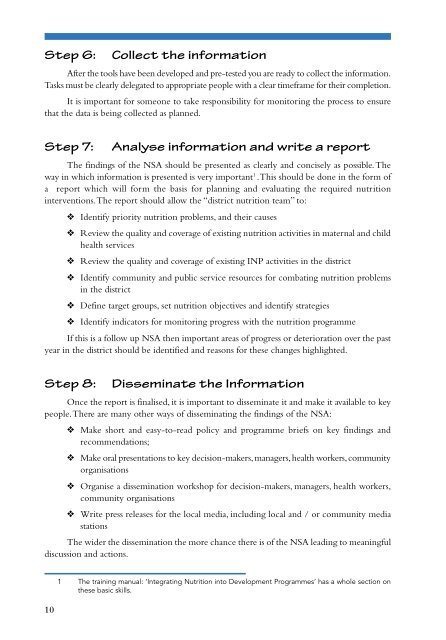 How to conduct a rapid nutrition assessment - Health Systems Trust