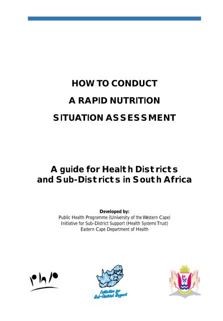 How to conduct a rapid nutrition assessment - Health Systems Trust