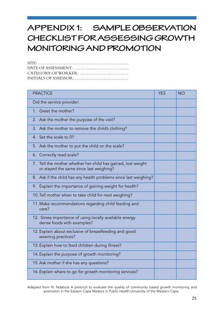 How to conduct a rapid nutrition assessment - Health Systems Trust