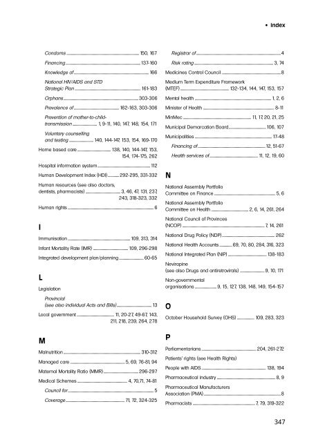 sahr2001 - Health Systems Trust