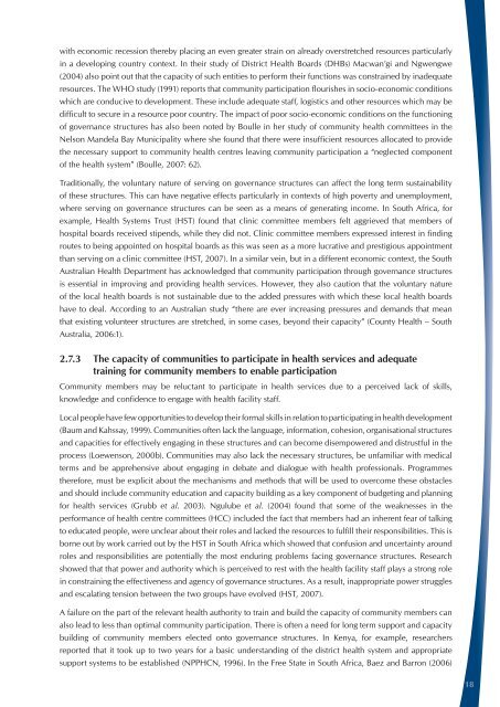 The Status of Clinic Committees in Primary Level - Health Systems ...