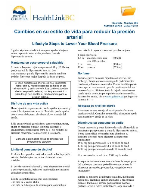 Presión arterial después de la ingesta de alimentos