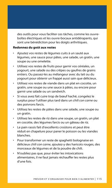 Alimentation et sante des aines - HealthLinkBC