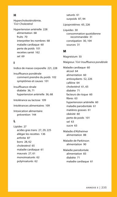 Alimentation et sante des aines - HealthLinkBC