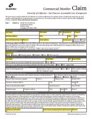 SF medical records transfer claim form - Health Net