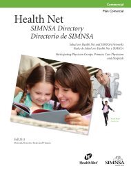 Directorio de SIMNSA - Health Net