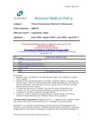 National Medical Policy - Health Net