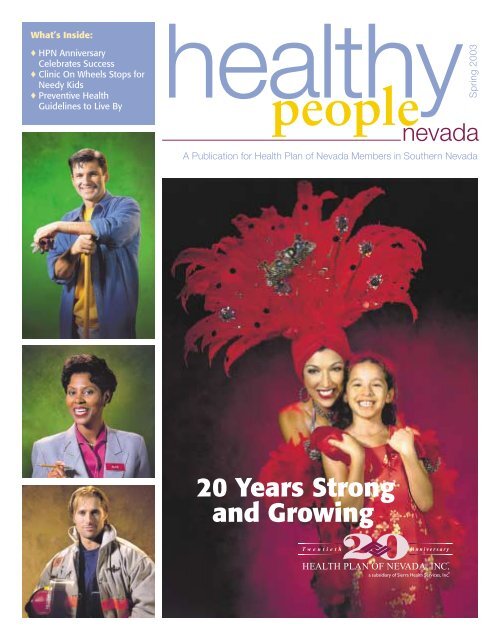 20 Years Strong And Growing Health Plan Of Nevada