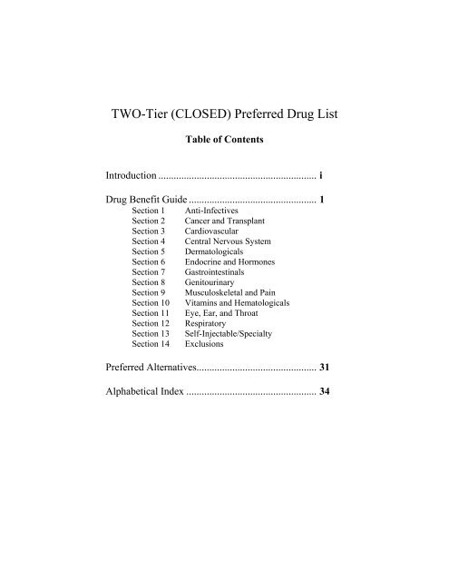 Tier 2 cover - Health Plan of Nevada