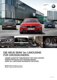 DIE NEUE BMW 3er LIMOUSINE FÜR GROSSKUNDEN.