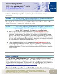 Healthcare Operations Utilization Management Protocol